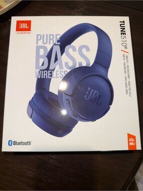 JBL TUNE 510BT Wireless Headphones - Blue